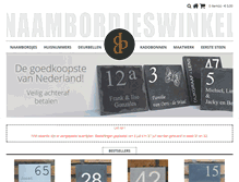 Tablet Screenshot of naambordjeswinkel.nl